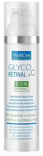 GlycoRETINAL+C krémpre pleť so sklonom k akné - Objem: 1,5 ml