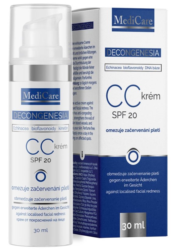 DECONGENESIA CC - krém proti rozšíreným cievkam, SPF 20
